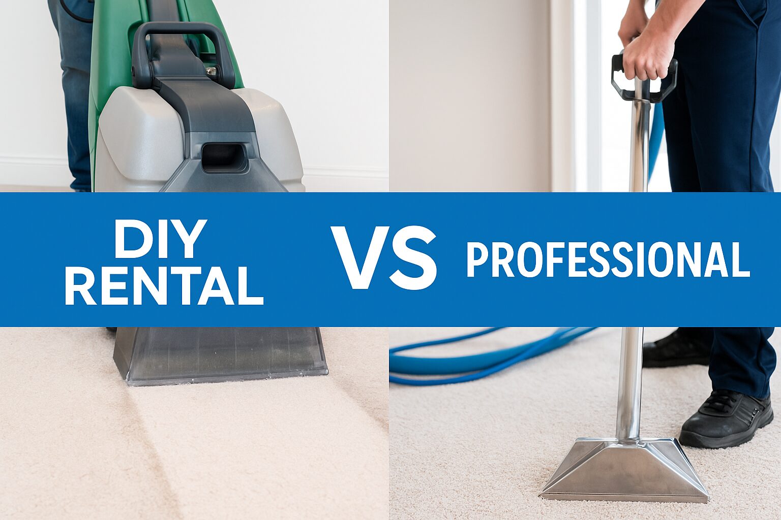 DIY Rental VS Professional Carpet Cleaning